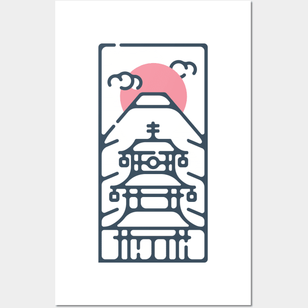 Kyoto Sunrise Wall Art by mikehilldesign